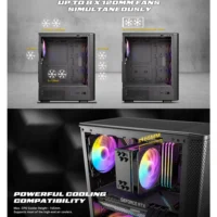 CASE ANTEC VX310 4 FANS ARGB ATX Mid Tower Black High Airflow Mesh - Image 6