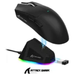 Mouse ATTACK SHARK X11 Wireless with Magnetic Charging Dock BT/2.4G Wireless/Wired BLACK