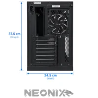 CASE NEONIX CRYSTAL 4x Fans ARGB BLACK - Image 4