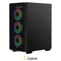OCYPUS Gamma C60 ARGB Pre-Installed 4 ARGB Fans BLACK - Image 3