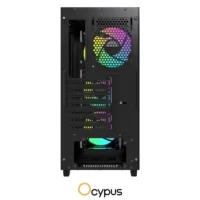 OCYPUS Gamma C60 ARGB Pre-Installed 4 ARGB Fans BLACK - Image 4