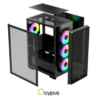 OCYPUS Gamma C60 ARGB Pre-Installed 4 ARGB Fans BLACK - Image 8