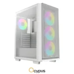 OCYPUS Gamma C60 ARGB Pre-Installed 4 ARGB Fans WHITE