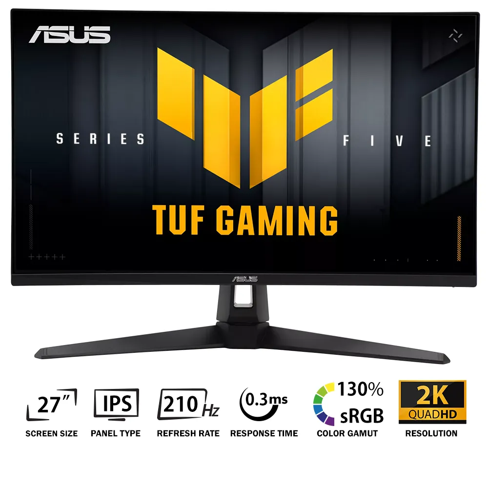 ASUS TUF Gaming VG27AQ5A-0 ASUS TUF Gaming VG27AQ5A 27" 210Hz FAST IPS 0.3MS QHD (2K) - Image 1
