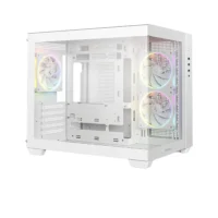 CASE DEEPCOOL CG330 3F 3X FANS ARGB M-ATX WHITE - Image 3