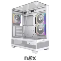 CASE NOX FUSION ASPIRE GLASS EDITION 3 FAN ARGB WHITE