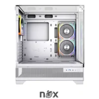 CASE NOX FUSION ASPIRE GLASS EDITION 3 FAN ARGB WHITE - Image 4