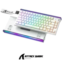 ATTACK SHARK R85 HE Magnetic Switch White Contours - Image 2