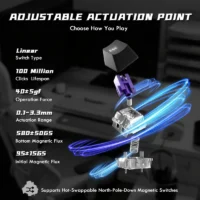ATTACK SHARK R85 HE Magnetic Switch WHITE - Image 5