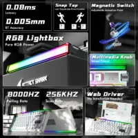 ATTACK SHARK R85 HE Magnetic Switch WHITE - Image 7